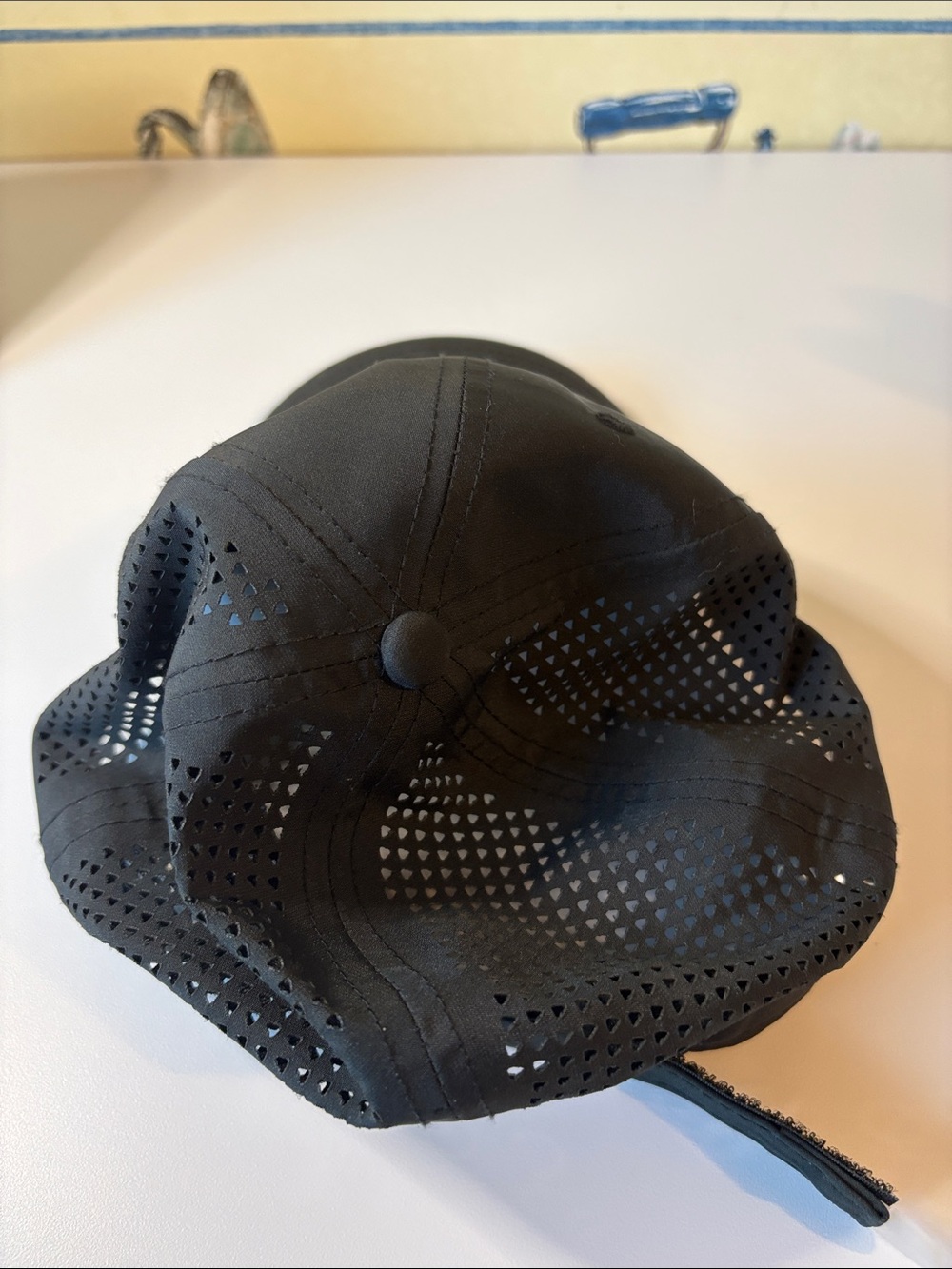 New Era Black Cap with White Stacked Bar Embroidery “T” - Picture 3 of 7